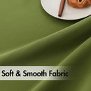 ANRODUO Back Tab Blackout Curtains for Bedroom Living Room, Rod Pocket Pinch Pleated Thermal Insulated Room Darkening Curtains 90 Inches Long 2 Panels, Olive Green, 42 x 90 Inch by TinyTreasures Baby Boutique