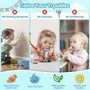 Kikidex Toddlers Toys Age 1-3, Magnetic Drawing Board, Toddler Girl Toys for 1-2 Year Old, Doodle Board Pad Learning and Educational Toys for 1 2 3 Year Old Baby Kids Birthday Gift (Mint Blue) by TinyTreasures Baby Boutique