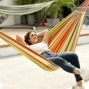ANYOO Cotton Hammock Portable Camping Hammocks for Hanging Sturdy Garden Comfortable Fabric Hammock with Tree Straps Up to 660lbs with Travel Bag for Camping Outdoor/Indoor Patio Backyard by GreenHaven Gardens