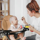 Gofirst 6 in 1 Convertible Wooden High Chair for Babies and Toddlers - Infant Dining Booster Seat With Building Block Table and 4-Position Removable Feeding Chair by TinyTreasures Baby Boutique