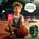 Smart Watch for Kids No Phone Needed, Tempered Glass Fitness Tracker Boy Teens with 19 Sport Modes, Pedometer, Sleep Monitor, Kids Watch Birthday Gifts Toy Gift for Girls Boys 6-16 (Green) by TinyTreasures Baby Boutique
