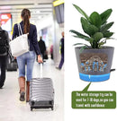 Self Watering Pots for Indoor Plants,12 inch Planters with Drainage Holes Plastic Flower Pots with Deep Reservoir, Grey Speckles by CozyNest Decor