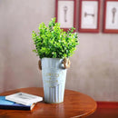 Artificial Plants Flowers Grass Shrubs 8 Pack No Fade Faux Plastic Flowers Outdoor for Farmhouse Garden Porch Patio Indoor Wedding Decoration Greenery Fake Plants uv Resistant (1
