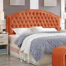 24KF Upholstered Button Tufted King Size Headboard with Nailhead Trim, Elegant Boucle Fabric California King headboard, 6031-K-Boucle-Orange by CozyNest Decor