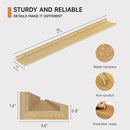 Floating Picture Ledge Shelves for Wall Set of 2, 55 Inches Picture Shelf with Ledge, Nursery Book Shelf for Toys Storage Kids Bookshelf Wall Mounted Living Room Bedroom Decor Frames, Oak by TinyTreasures Baby Boutique