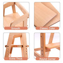YOLEO High Chair Wooden for Toddlers Junior Childs, Sturdy Durable Dining Feeding Chair with Steps Grows with Child, Max 60kg (Natural Color) by TinyTreasures Baby Boutique