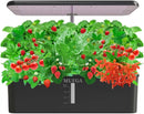 Hydroponics Growing System Herb Garden - MUFGA 18 Pods Indoor Gardening System with LED Grow Light, Plants Germination Kit(No Seeds) with Pump System, Adjustable Height Up to 17.7" for Home, Black by GreenHaven Gardens