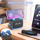 Mini Karaoke Machine Toys Gifts,Kids Portable MP3 Player with 2 Wireless Microphone and LED,Christmas Birthday Gifts for Girls Boys 3 4 5 6 7 8+ Year Old (Blue) by TinyTreasures Baby Boutique