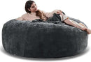 6FT,Oversized Bean Bag Chairs for Adults,Giant beanbag with Filler Included，Fluffy Memory Foam,Soft and Comfy Corduroy Fabric,Gaming Chairs Suitable for Living Room and Bedroom (Dark Gray, 6 Foot) by CozyNest Decor
