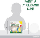 Creative Roots Mosaic Sun Stepping Stone Kit, Includes 7-Inch Ceramic Stepping Stone & 6 Vibrant Paints, DIY Garden Stone for Kids Ages 6+ by TinyTreasures Baby Boutique