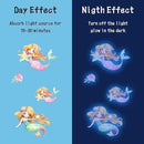 Glow in The Dark Stars Mermaid Wall Decals, Turtle Ocean Fish Stickers for Ceiling, DIY Wall Decor for Nursery Playroom Living Room, Birthday Christmas Gift by CozyNest Decor