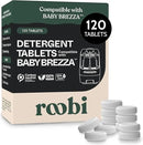 Roobi Detergent Tablets Compatible with Baby Brezza Bottle Washer Pro. Removes Milk Residue & Odor, Hypoallergenic Carbon Neutral Formula. 120 Count. by CozyNest Decor