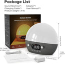 Dekala Smart Sunrise Alarm Clock with Wireless Charging for iPhone 14 13 12 Apple Watch AirPods Samsung, White Noise Sleep Sounds Machine, Nursery Night Light for Heavy Sleeper by TinyTreasures Baby Boutique