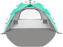 Beach Tent Pop Up Beach Sun Shade Tent with UPF 50+ UV Protection, Removable Floor Zippered Privacy & Ventilation Sun Shelter Family 3 to 4 Person by TinyTreasures Baby Boutique