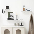 JOOM White Metal Floating Shelf - Floating Shelf, Small Bathroom Shelf, Display Shelves for Wall Storage (12 in) by CozyNest Decor