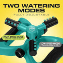 Joeys Sprinkler for Yard, Rotating Garden Sprinkler for Large Area Coverage, Lawn and Yard Sprinklers (Green) by GreenHaven Gardens