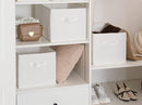 StorageWorks Storage Baskets for Shelves, Foldable Fabric Closet Storage Bins with Handles, Fabric Storage Bins Clothes Organizer, White, 3-Pack, Extra Large by TinyTreasures Baby Boutique