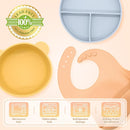 Silicone Baby Feeding Set 21 Pcs, Baby Led Weaning Supplies, Baby Feeding Supplies Set BPA Free, Essentials for Newborn Gift Mixed by TinyTreasures Baby Boutique