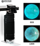 EasyMicro LED Lighted Pocket Microscope 60-120X Magnification Black Color by TinyTreasures Baby Boutique