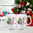 Custom Christmas Coffee Mug Personalized Hot Chocolate Mug for Kids Customized Hot Cocoa Cups with Name 11oz Ceramic Santa Mugs Winter Holiday Xmas Mugs Christmas Gifts for Family Kids Xmas Decor by TinyTreasures Baby Boutique