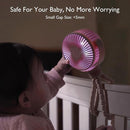 Momcozy Portable Stroller Fan, 8000mAh, 27H Ultra-long Battery Life, Detachable 4 Speed 360°Rotate, LED Night Light with 2 Modes, USB Rechargeable Handheld Cooling Fan for Travel, Car Seat, Bedroom by TinyTreasures Baby Boutique