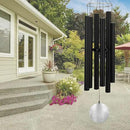 ASTARIN Outdoor Deep Tone,45Inch Sympathy Wind Chimes for Outside with 6 Tubes Tuned Relaxing Melody,Memorial Wind Chimes Large for Mom,Garden Decor,Black by CozyNest Decor