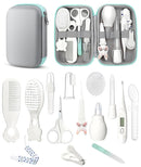 Baby Healthcare and Grooming Kit, Safety Newborn Nursery Baby Care Kit, with Hair Brush Comb, Nail Clipper, Thermometer, Pacifier Clip, Baby Registry Search, Baby Girl Boy Newborn Essentials by TinyTreasures Baby Boutique