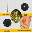 DIBIEECN 2 Pack Hummingbird Solar Pathway Lights Outdoor,Metal Garden Decorations Outdoor Lights with Patterns and Warm Light,Waterproof Landscape Lighting for Path Patio Backyard Walkway Yard by GreenHaven Gardens