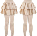 Girls School Uniform Pants Leggings with Skirts Stretch Warm Jegging 4-12 Years by TinyTreasures Baby Boutique