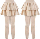 Girls School Uniform Pants Leggings with Skirts Stretch Warm Jegging 4-12 Years by TinyTreasures Baby Boutique