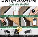Smart RFID Cabinet Lock, Hidden Digital Electronic Bluetooth RFID Cabinet Drawer Lock for Adults Baby Proofing Teens Liquor Cupboard File by TinyTreasures Baby Boutique