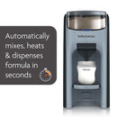 Baby Brezza New and Improved Formula Pro Advanced Formula Dispenser Machine - Automatically Mix a Warm Formula Bottle Instantly - Easily Make Bottle with Automatic Powder Blending, Slate by TinyTreasures Baby Boutique