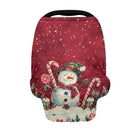 Binienty Snowman Car Seat Covers for Baby Boys Girls Infants,Christmas Snowman Carseat Canopy Cover Stretchy Breathable Babies Stroller Cover Canopies,Baby Shower Gifts by TinyTreasures Baby Boutique