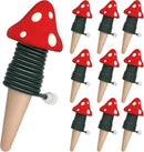 BYDOLL Plant Self-Watering Stakes Automatic Watering Terracotta Spikes for Indoor Outdoor Plants,Houseplant Mushroom Insert Devices for Vacation use,Bonsai Drip Irrigation System (10 Pack) by GreenHaven Gardens