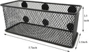 EASEPRES Magnetic Pencil Holder Set of 3 - Black Wire Mesh Storage Baskets Organizer with Strong Magnets - Perfect for Whiteboard, Refrigerator and Locker Accessories by CozyNest Decor