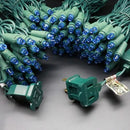 200 Count Blue Wide Angle LED Christmas Lights, 66 ft Green Wire UL Certified Commercial Grade 5mm Holiday String Light Set (Blue) by CozyNest Decor