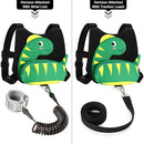 Accmor Toddler Harness Leash + Anti Lost Wrist Link, Cute Dinosaur Kids Harness with Leash, Mini Child Harness Leash Wristband Tether Protector for Baby Boys Girls Age1-3 Years Old to Outdoor Travel by TinyTreasures Baby Boutique