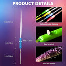 28 Pcs Sparkler Firework Sticks Glow Fiber Optic Wands, LED Flashing Sticks Light Up Toy for Kids Adults, Glow in The Dark Party Favor Supplies Bulk Rave Magic Decoration for Wedding Halloween Easter by TinyTreasures Baby Boutique
