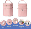 Breastmilk Cooler Bag with Ice Pack Fits 6 Baby Bottles Up to 9 Ounce by TinyTreasures Baby Boutique