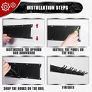 Charmount 48" Garage Storage Wall Organizer with 600lbs, 6 Hooks Broom Holder Wall Mount, Garden Tool Organizer, Easy Installation Tool Storage to Accommodate Brooms, Hoses, Yard Tools and More by GreenHaven Gardens