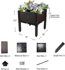 Planter for Outdoor Plants with Legs Raised Garden Bed Planter Box Elevated Garden Boxes Plant pots Perfect for Garden Patio Balcony Deck to Planting Flowers Vegetables Tomato and Herbs by GreenHaven Gardens