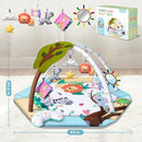 Baby Gym Play Mat, 8-in-1 Tummy Time Mat & Ball Pit with 6 Toys, Washable Baby Activity Play Mat for Visual, Hearing, Sensory, Motor Development, Baby Toys Gift for Toddler Infant 0-3-6-9-12 Month by TinyTreasures Baby Boutique