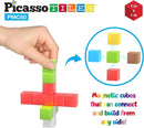 Picasso Cubes Kids Pixel 1” Magnetic Puzzle Cube Mix & Match w/Free Ideabook Sensory Toys STEAM Learning Building Block Magnets Construction Toy Set Stacking Magnet Creative Kit by TinyTreasures Baby Boutique