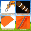 10 Pcs Airport Windsocks 40 Inch Outdoor Hanging Heavy Duty Wind Direction Measurement Wind Sock Windsocks with Reflective Belt for Outdoors Airport Farm Park (Orange) by GreenHaven Gardens