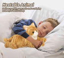Orange Tabby Cat Stuffed Animals, Microwavable Stuffed Animal Adorable Fluffy Cat Plush for Warmth & Comfort, Heatable & Coolable Lavender Scent Cat Toys, Cute Soft Plushies Cat Gifts for Kids & Adult by TinyTreasures Baby Boutique