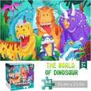 Jumbo Floor Puzzle for Kids Dinosaur Jigsaw Large Puzzles 48 Piece Ages 3-6 for Toddler Children Learning Preschool Educational Intellectual Development Toys 4-8 Years Old Easter Gift for Boy and Girl by TinyTreasures Baby Boutique