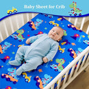 Cloele Dinosaur Crib Bedding Sets for Boys - 3 Piece Standard Size Baby Bedding Set Includes Crib Comforter Fitted Sheet Crib Skirt - Nursery Bedding Set for Boys and Girls by TinyTreasures Baby Boutique