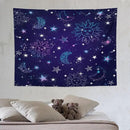 HZOHNAGO Boho Sun Moon Tapestry Purple Blue Sun Stars Galaxy Pattern Printed Wall Tapestry Wall Hanging for Bedroom Living Room Dorm 80" W x 60" H by CozyNest Decor