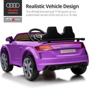 Electric Car for Kids, Licensed Audi 6V Kids Ride on Car Toy for Toddlers with Remote - Purple by TinyTreasures Baby Boutique