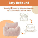 Giant Bean Bag Chairs for Adults with Filling Plush Fluffy Bean Bag Chairs for Teens with Armrests Comfy BeanBag Lazy Couch Sofa Chair for Bedroom Living Room Reading by CozyNest Decor